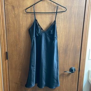 * Secret Treasures black slip lingerie with adjustable straps